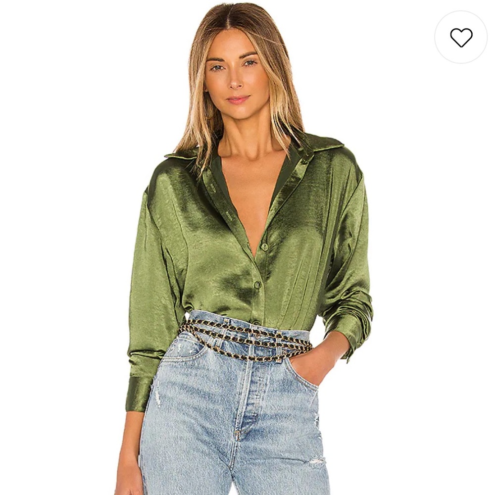 Loves and Friends Salina Top in Olive Green